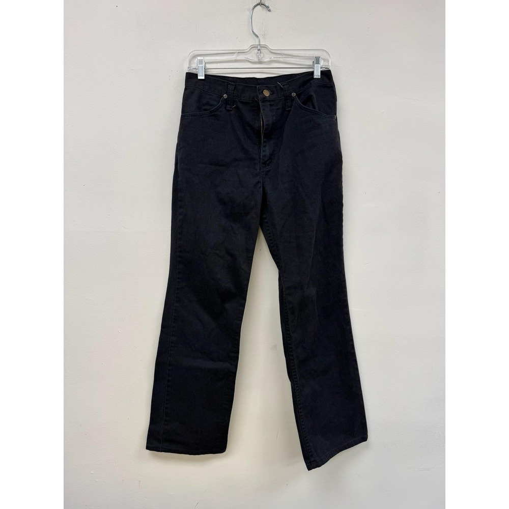 Vintage Rustler Jeans Mens 28x28 Black Denim Straight Leg 5 Pocket Made USA 90s‎